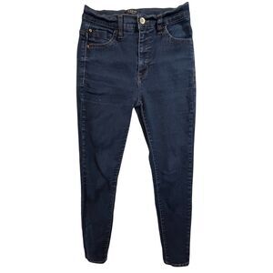 Curve Appeal Jeans Women 4 Mid Rise Skinny Dark Stretch (W24 L26)